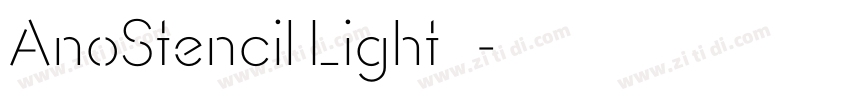 AnoStencil Light 嵌入字体转换